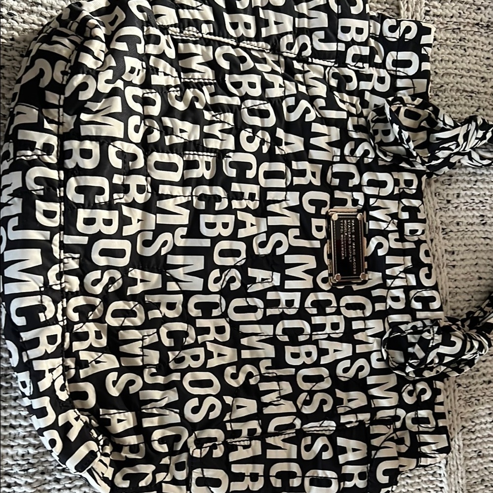 Marc Jacobs Black and White Tote Bag